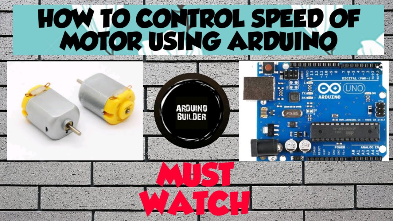 How to control speed of motor using Arduino and potentiometer - YouTube