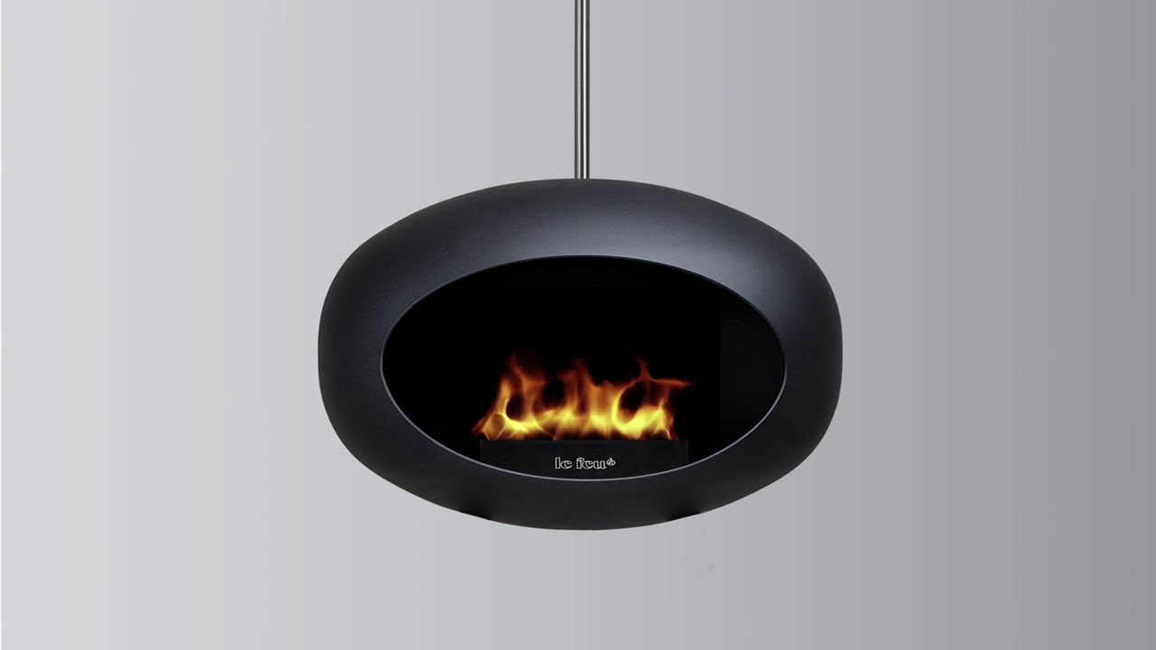 Le Feu Sky Bioethanol Kamin, hängend silber 155cm, – ROMODO ®