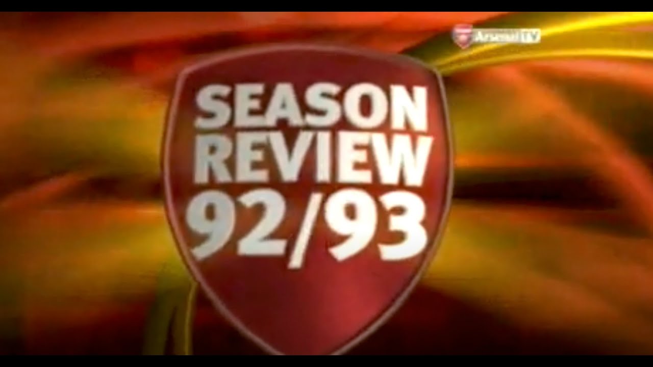 Arsenal Review of Season 92 93 - YouTube