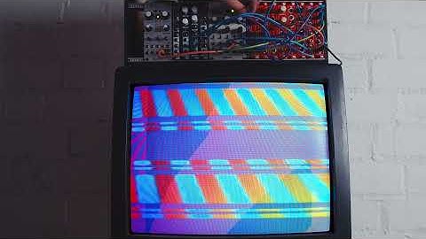 MIX1 2HP module. Used for a modular video synth.