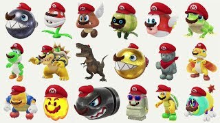 Super Mario Odyssey - All Captures Gameplay