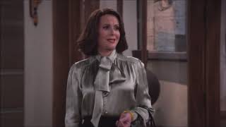 Megan Mullally in a satin blouse - Will & Grace S11, E16 (2020)