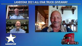 The Winner of the Landstar 2021 All-Star Truck Giveaway