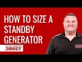 How to Size a Standby Electric Generator