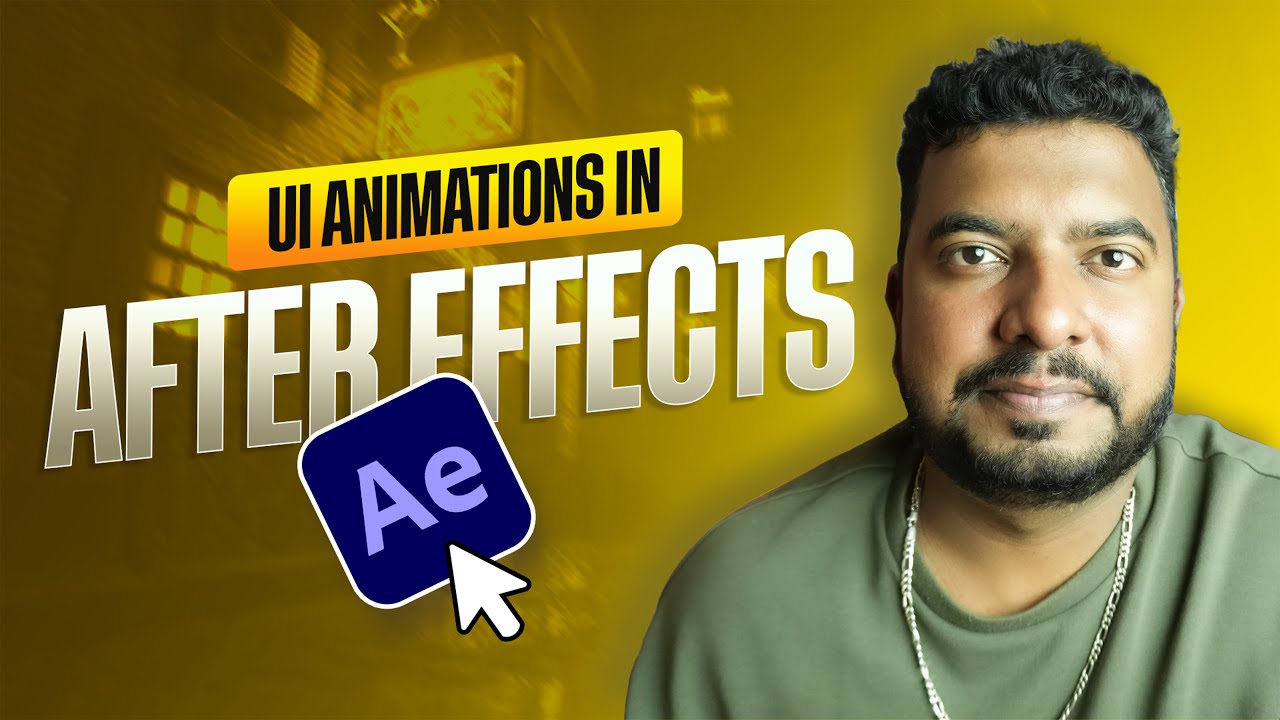 How to animate UI design in after effects - YouTube