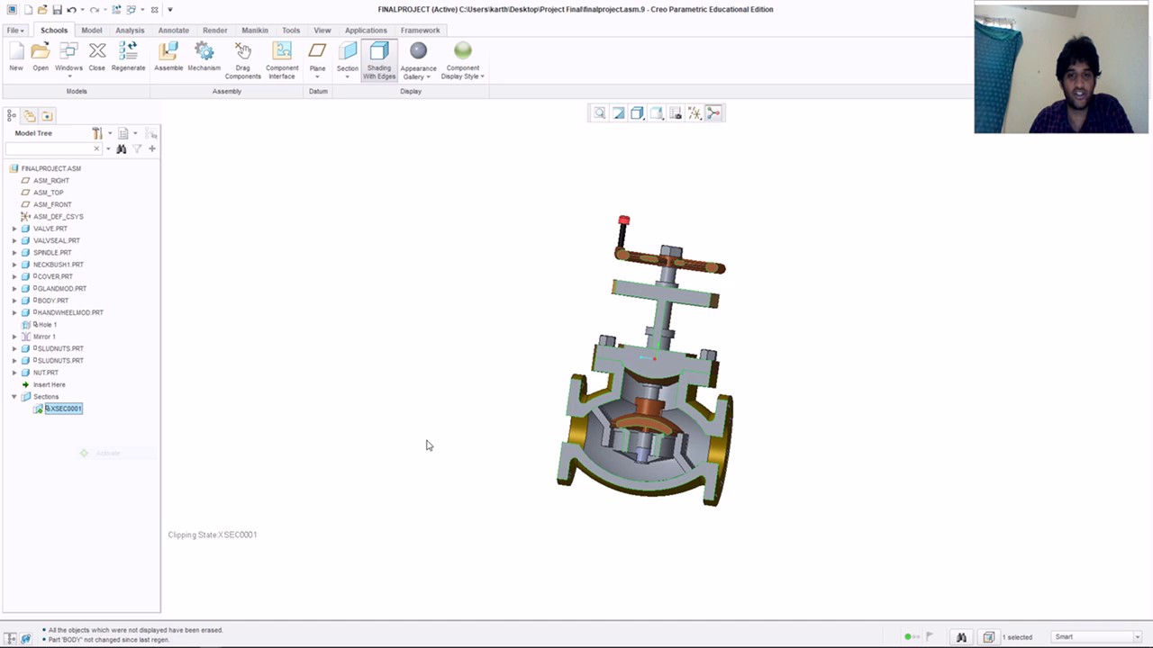 INEN 5345 Final Project Redesign of Steam Stop Valve in PTC CREO