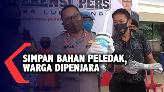 Simpan Bahan Peledak, 2 Warga Dibekuk Polisi