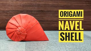 Origami Navel Shell | Origami Shell | Origami tutorial | Paper craft