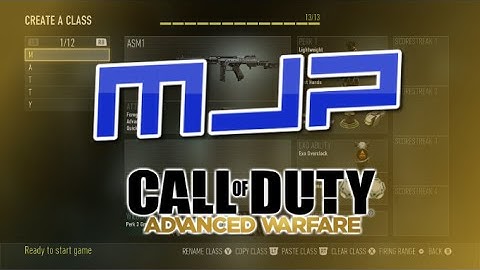 Advanced Warfare Competitive Class Setups!!!