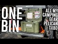 Everything in one bin  camping gear in the new pelican tx80 adventure case