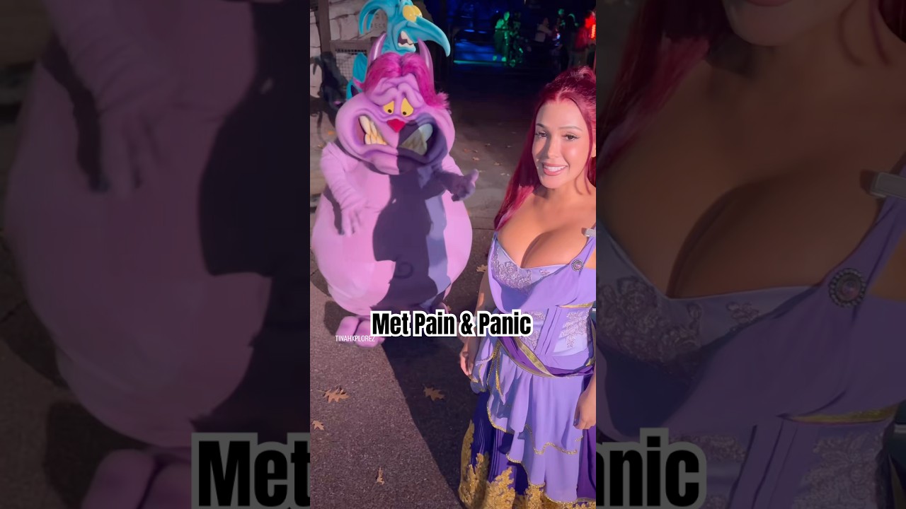Met pain and panic at Oogie Boogie #viralshort #foryou #hercules #disney