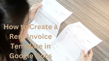How to Create a Rent Invoice Template in Google Docs Rent Bill Receipt Online Create generate