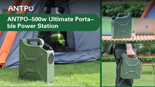 ANTPO-500W Ultimate Portable Power Station: Power On-The-Go Like Never Before!