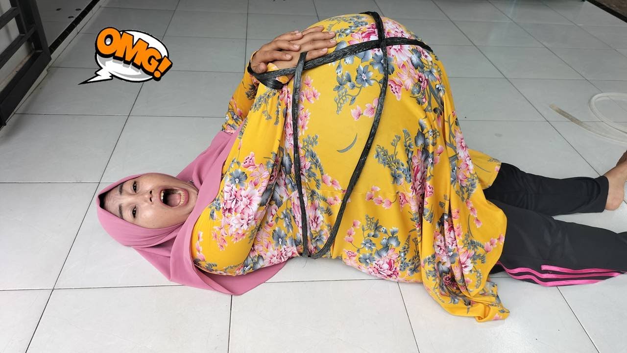 Drama Lucu 😂😍 Ibu Hamil Melahirkan Tidur Di Kerjain Di Ikat Tali Rapia