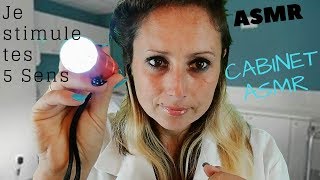 ASMR Français docteur Orelle stimule tes 5 sens/Orelle doctor stimulates your 5 senses :ear,eye exam