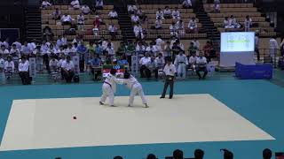 2018IH 柔道女子個人1回戦 57k級 野内 磐城農業(福島県)対 斎藤 高田(三重県)