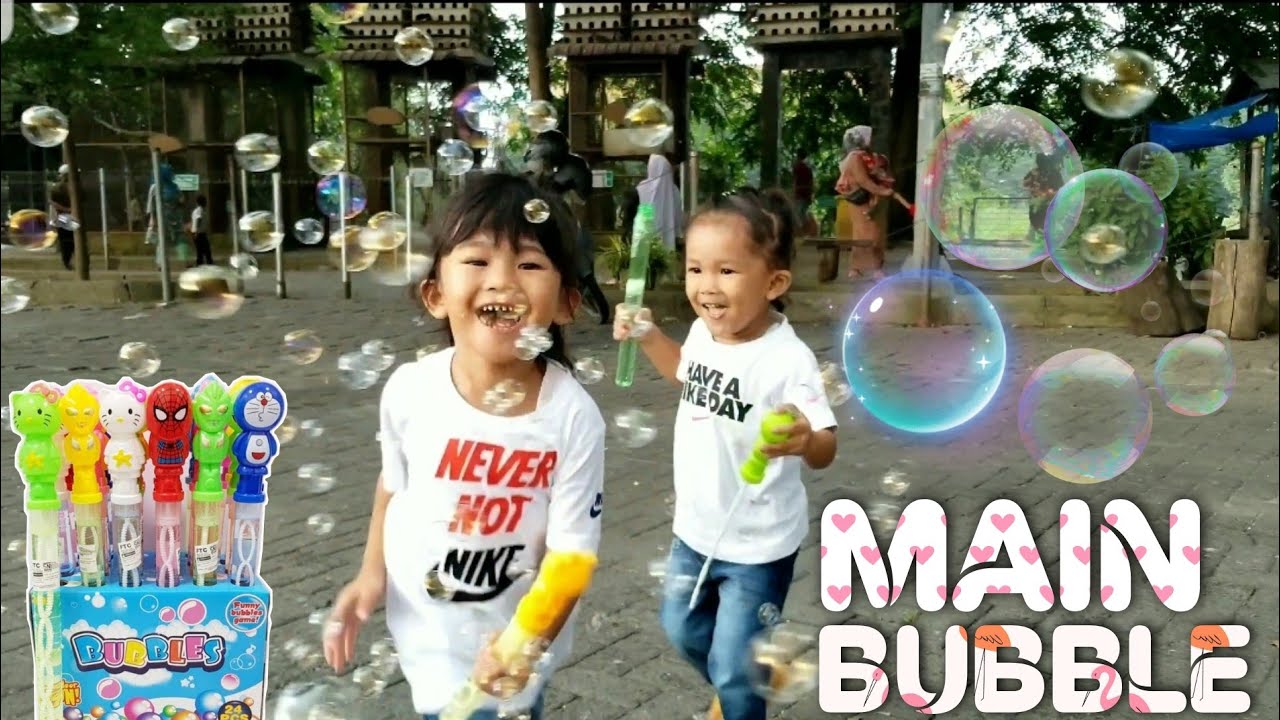 BELI BUBBLE STICK Karakter DORAEMON & HELLO KITTY | MAINAN ANAK GELEMBUNG BALON | QIFA AGUNG