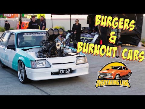 Pro Burnout Cars Steal The Show at Envious Burgers and Burnout Cars