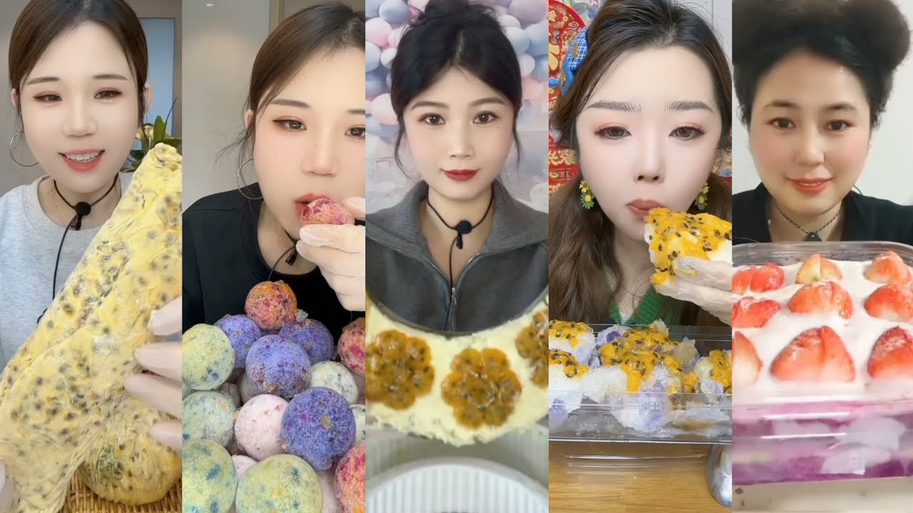 ASMR ICE EATING CRUNCHY CRUSH PASSION FRUIT