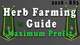 Runescape 3 - Herb Farming Guide 2018 | Max profit