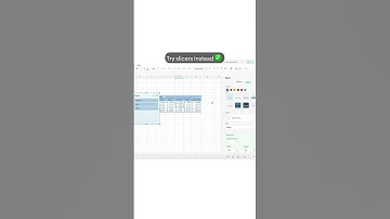 How to filter pivot tables with slicers?