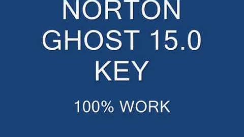 Norton ghost 15.0 serial key