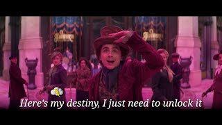 Video voorbeeld van "Wonka Soundtrack | A Hatful of Dreams (Movie Scene Lyric Video) - Timothée Chalamet | WaterTower"