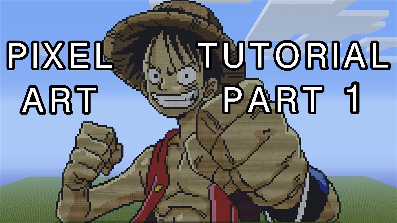 I made a minecraft pixel art of Luffy's Gear 5 : r/OnePiece