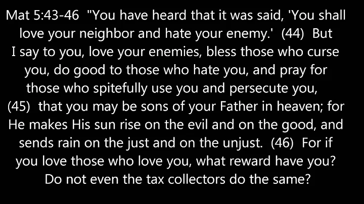 The Sermon on the Mount: Matthew 5-7