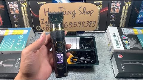 Tông Đơ Cắt Tóc Chuyên Nghiệp Kemei K18 ,Máy 3 Chế Độ Full Đèn Led Báo Phần Trăm Pin,Tặng Kèm 1 Lưỡi