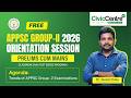 APPSC Group 2 | English Medium Orientation | 2026 | Civiccentre IAS