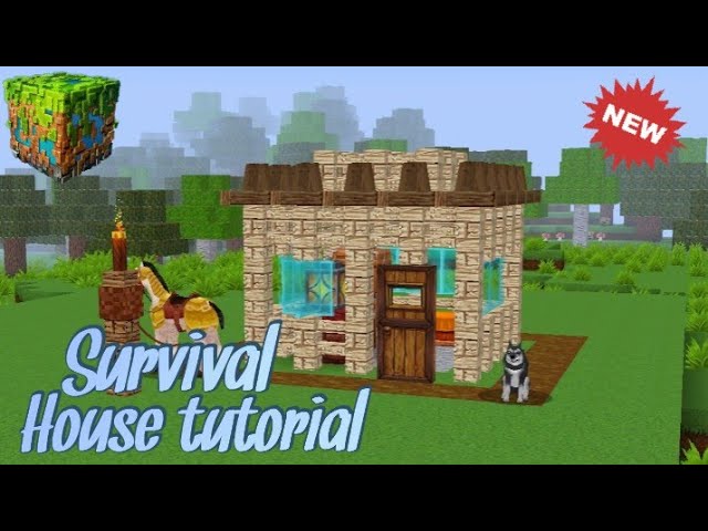 HOW TO BUILD A SURVIVAL STARTER HOUSE IN REALMCRAFT class=