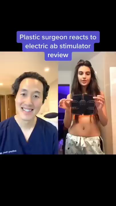 Doctor Reacts to Electric Ab Stimulator! #shorts #abs