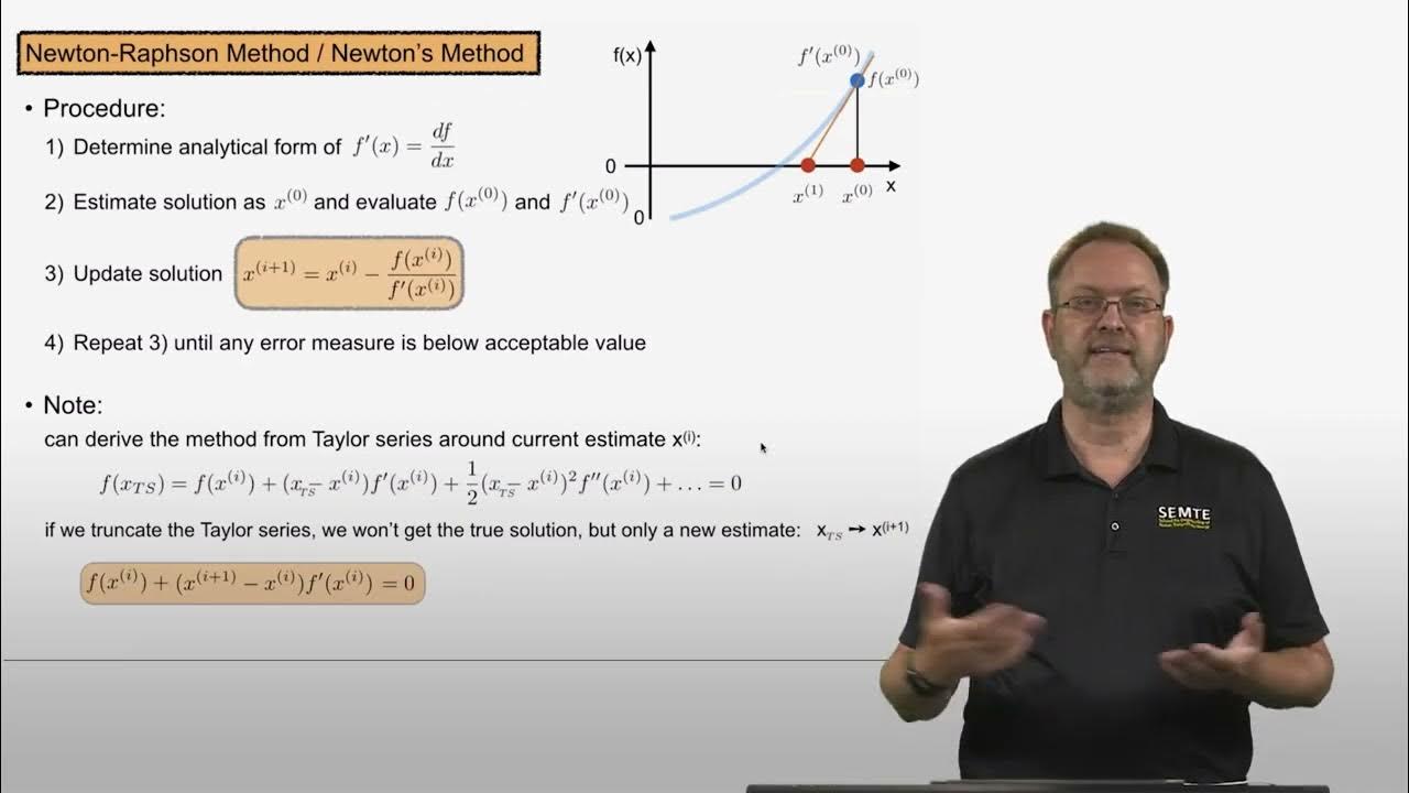 Lecture 3-4 | Newton-Raphson Method | Advanced Mathematical Methods for ...