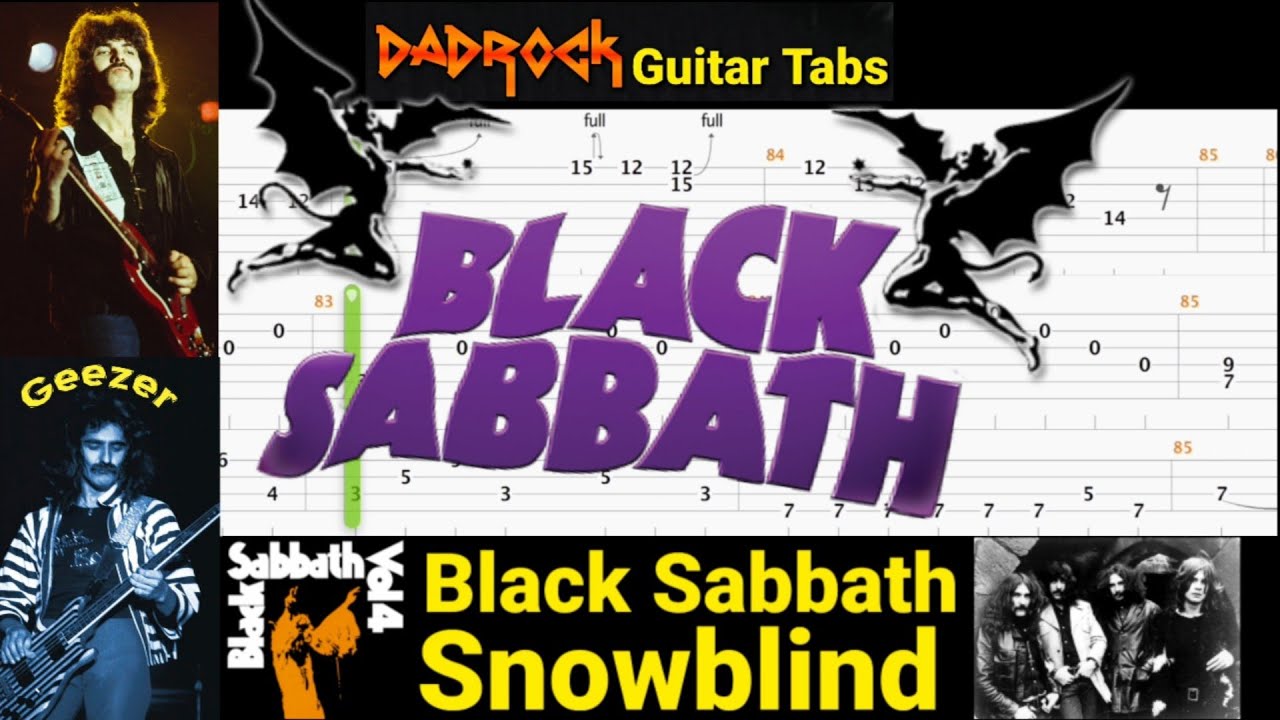 Snowblind - Black Sabbath - Guitar + Bass TABS Lesson Snowblind - Black Sabbath - Guitar + Bass TABS Lesson