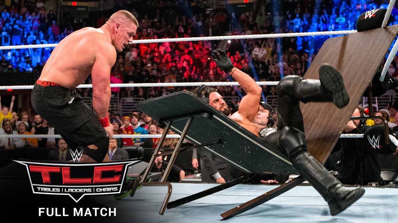 Download FULL MATCH - John Cena vs. Seth Rollins – Tables Match: WWE TLC 2014
