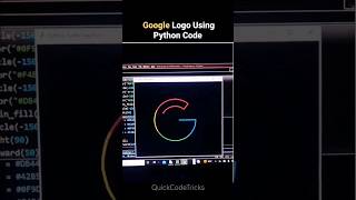 Drawing Google logo using python #shorts #python