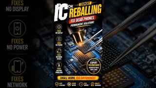 Mobile ic reballing secrets to fix dead phones fast #trending #icrepair #fixnok #shorts