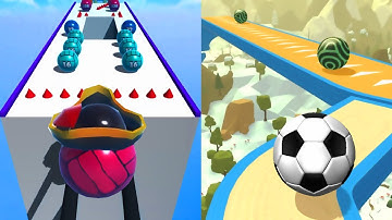 Ball Merge 2048 VS Action Balls Games - All Levels Gameplay Android, iOS