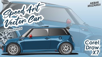 SPEED ART VECTOR CAR - MINI COOPER // CorelDraw X7