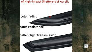 Review - Lightronic WV94207 Outside-Mount Side Window Deflectors & Visors Vent Rain Guards,