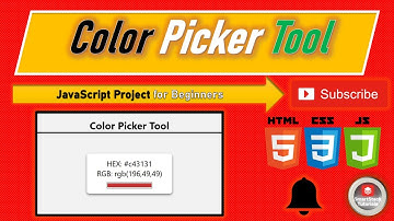 Color Picker Tool using HTML, CSS & JavaScript  Get HEX Color Code Instantly!