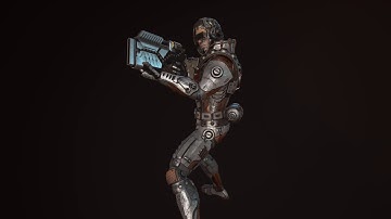 Sci Fi Soldier Epic Skeleton Test UE4