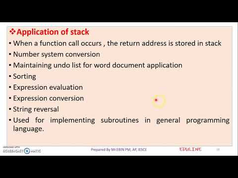 DS - MODULE 2 - TOPIC 4 - STACK
