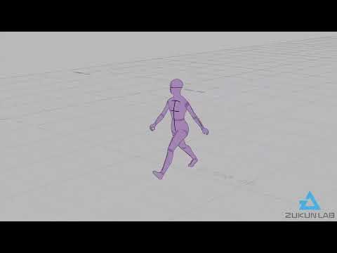 【#224】急いで歩く人①(若者/女性)【モブ用モーション】