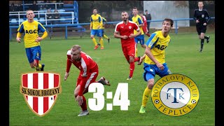 SK Sokol Brozany 3:4 FK Teplice | MOL CUP 2. kolo