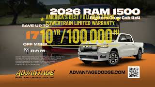 Advantage Dodge "2026 Ram 1500 Bighorn Crew Cab 4x4" - August 2026