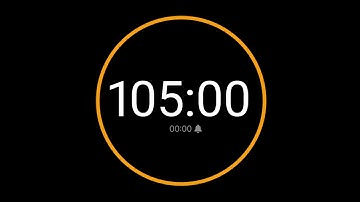105 Minute Countdown Timer with Alarm / iPhone Timer Style