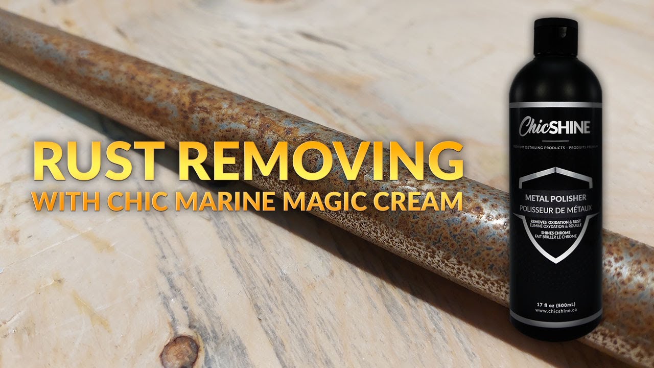 Remove rust from chrome, stainless and gelcoat in 2 minutes YouTube