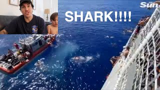 Shark goes after Sailors during Swim Call! - REACTION! (27August2020)